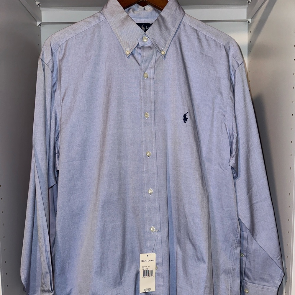 NWT Men’s Ralph Lauren Poplin Shirt Size 16